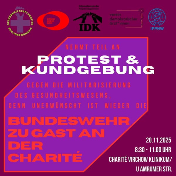 Ein Sharepic des Bündnisses, dass den Artikel zusammenfasst und zum Protest aufruft.